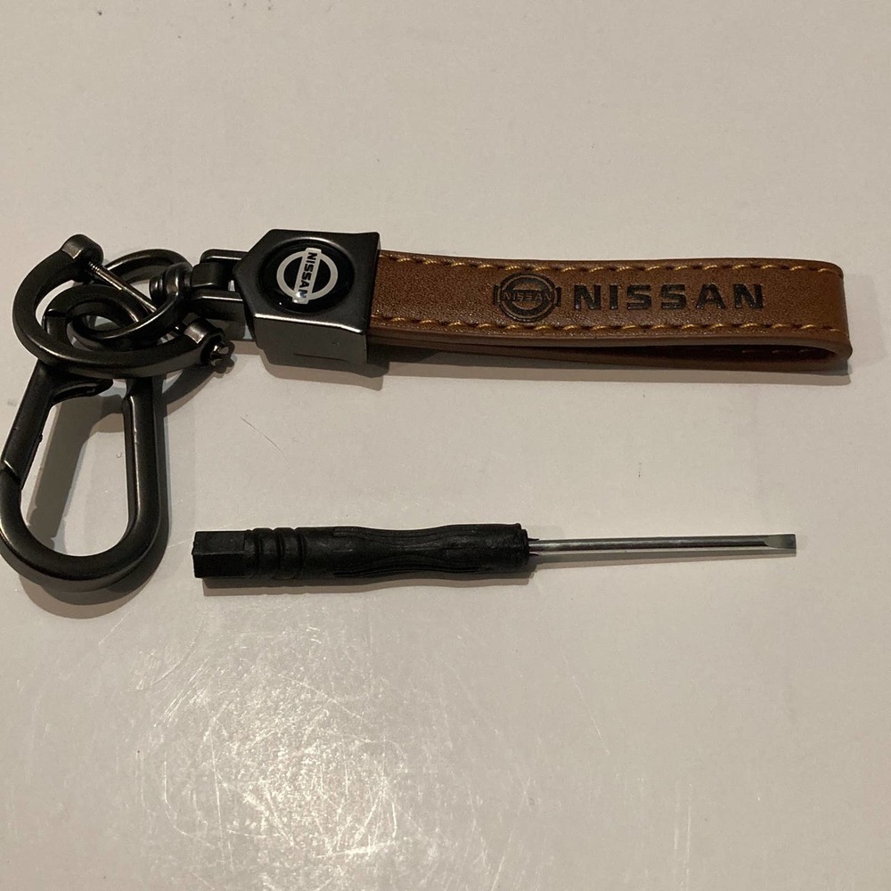 Nissan Keychain Brown Carabiner